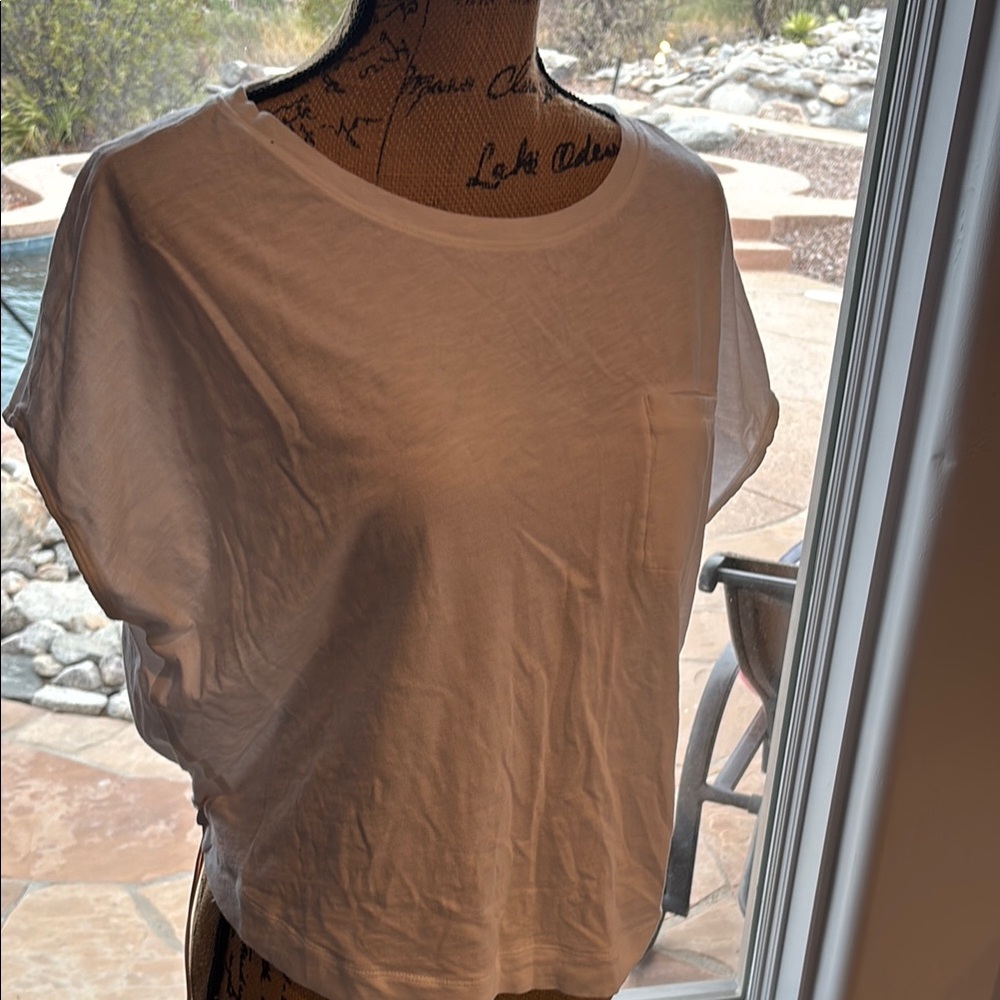 Athleta XS cotton tee White Women's Top